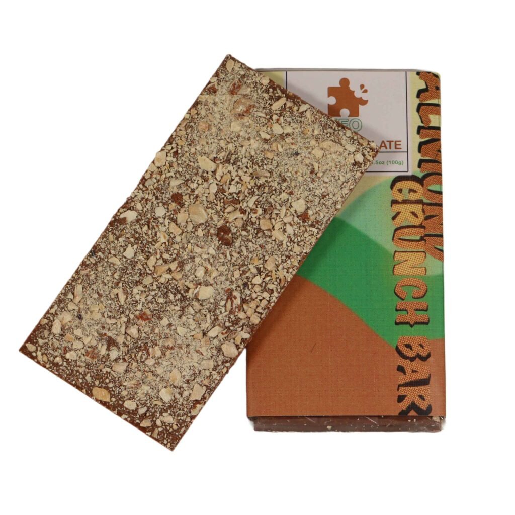 Almond Crunch Bar Chocolate 500mg CBD | Premium Relief