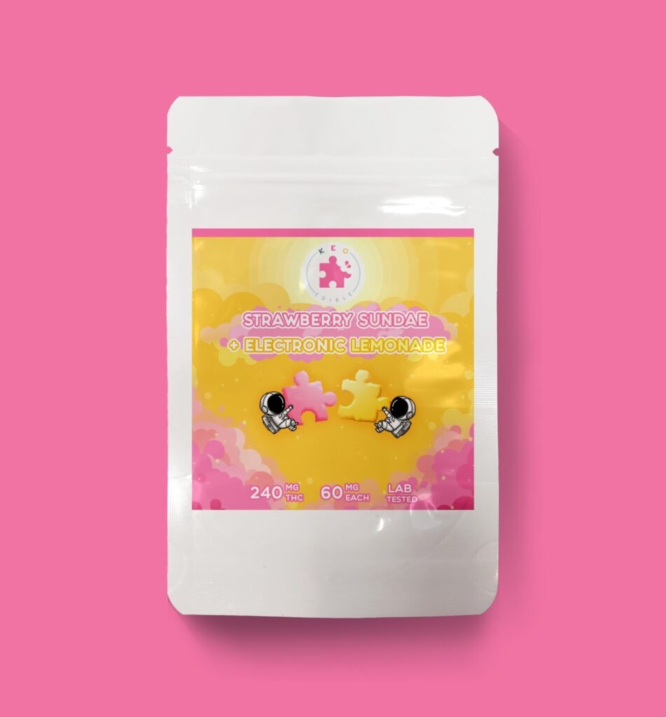 Delicious & Potent Strawberry and Lemonade Puzzle Gummies | 240mg THC | Keo Edibles